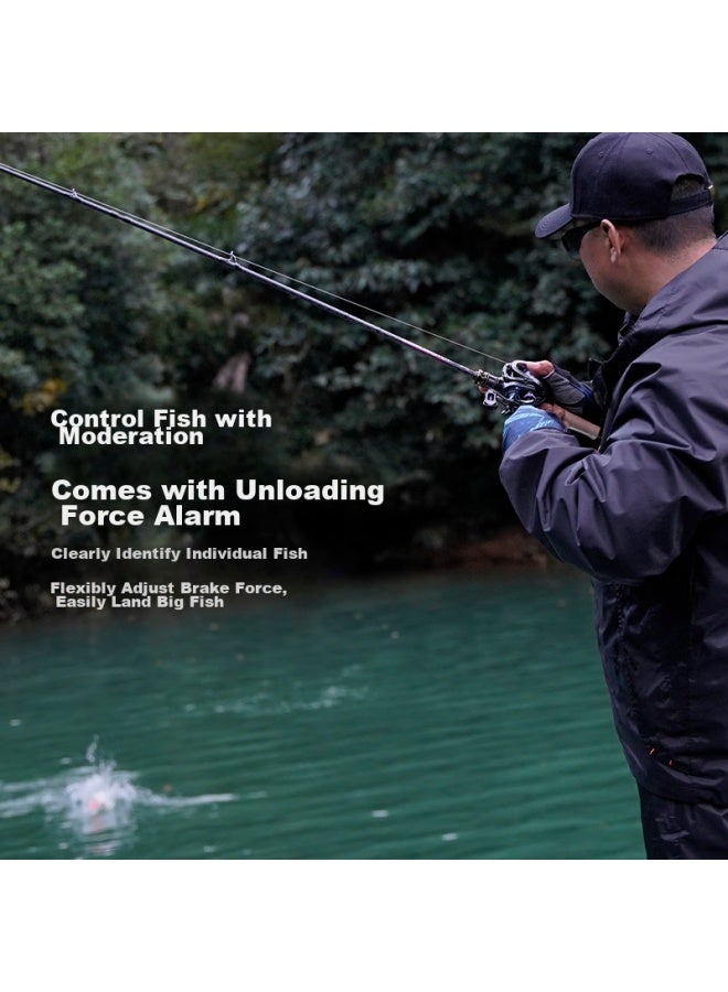King Lure Guoluya Small Monster Micro Water Drop Wheel, High-speed Compared To Fugu Fish Wheel, Ultra-light Shallow Line Cup, Load Unloading Alarm, 7-speed Double Cup/left Hand - Image 4