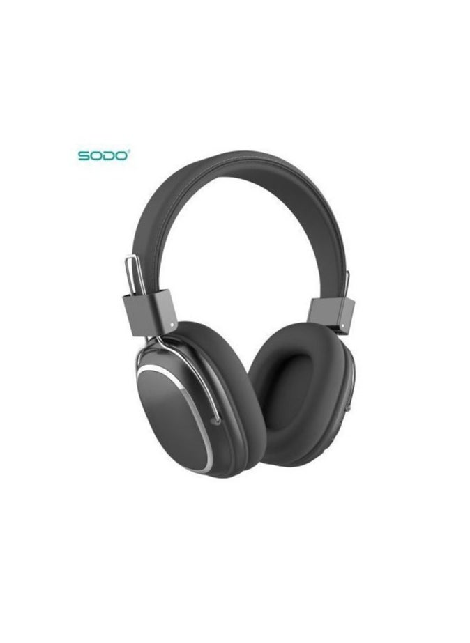 Generic - SD-1004 Bluetooth Gaming Headset Computer Surround Wired and Wireless Noise Cancelling with Built-in Mic for Games - Pure Stereo Sound Supports Memory Card - Boys and Girls - Bluetooth Headphones Support AUX Wire Connection Over-Ear Headphone Compatible with Samsung, Sony, Xiaomi, Realme, Huawei, Oppo, iPhone, Android and iOS Phones - Image 1