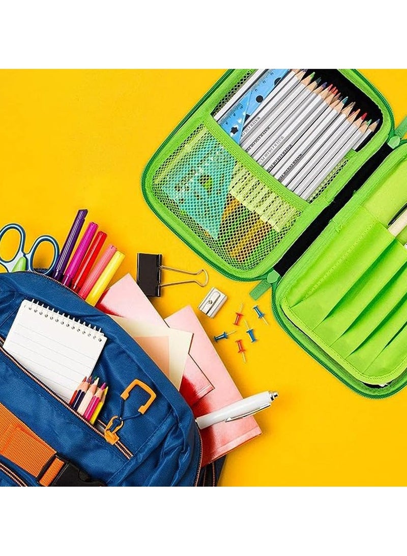 عام حقيبة قلم للأولاد، منظم لطيف للمستلزمات المدرسية مع سحاب، حقيبة قلم بسعة كبيرة، صندوق منظم لمستلزمات المدرسة، حافظة قلم للأطفال والمراهقين. - Image 2