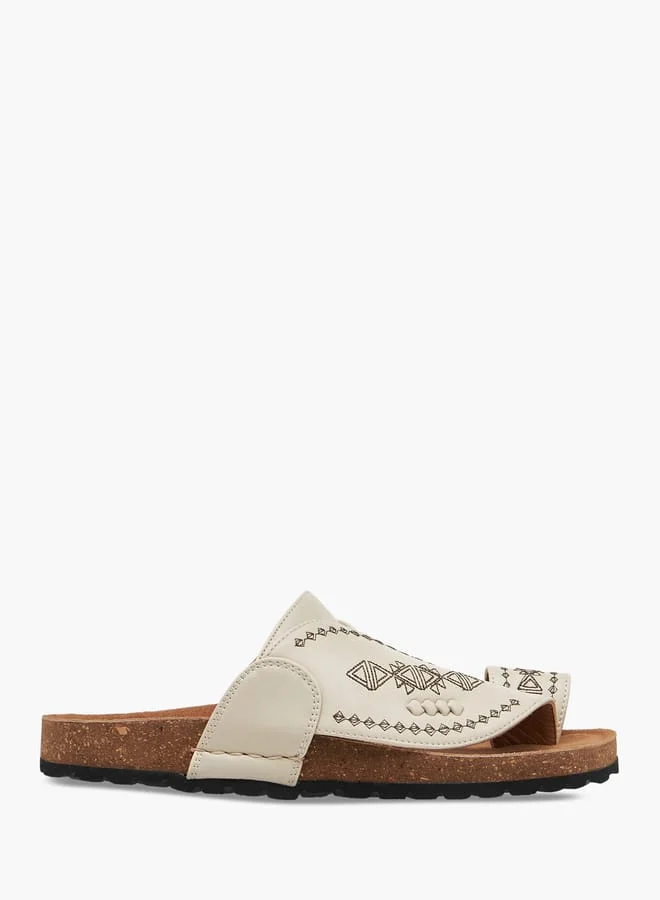 Al Waha Boys Embroidered Slip-On Arabic Sandals