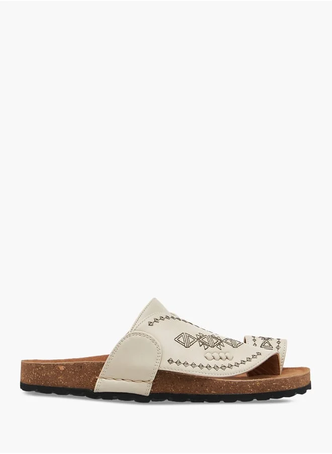 Al Waha Boys Embroidered Slip-On Arabic Sandals