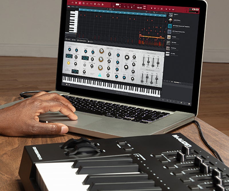 M-Audio Oxygen Pro 49 MIDI Keyboard with Aftertouch Smart Chord Arpeggiator 5-Pin MIDI  Out - Image 1