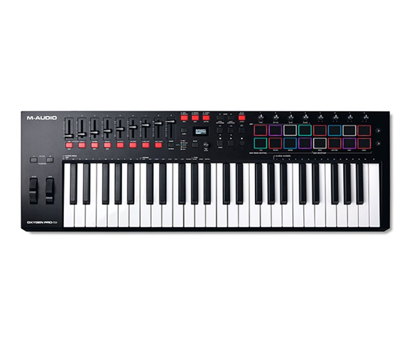 M-Audio Oxygen Pro 49 MIDI Keyboard with Aftertouch Smart Chord Arpeggiator 5-Pin MIDI  Out - Image 5