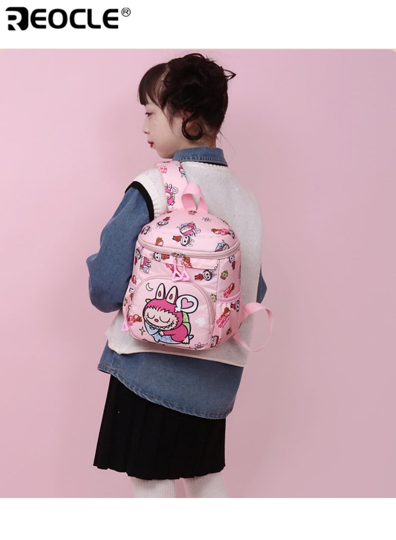ريوكل حقيبة ظهر للأطفال بكامل طباعة شخصيات كرتونية حقيبة مدرسية يومية خفيفة وعملية حقيبة تخزين للمواصلات اليومية حقيبة ظهر مرحة للنزهات بتصميم مواضيعي - Image 3
