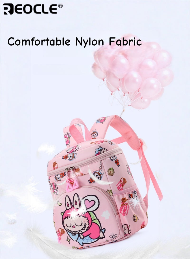 ريوكل حقيبة ظهر للأطفال بكامل طباعة شخصيات كرتونية حقيبة مدرسية يومية خفيفة وعملية حقيبة تخزين للمواصلات اليومية حقيبة ظهر مرحة للنزهات بتصميم مواضيعي - Image 4