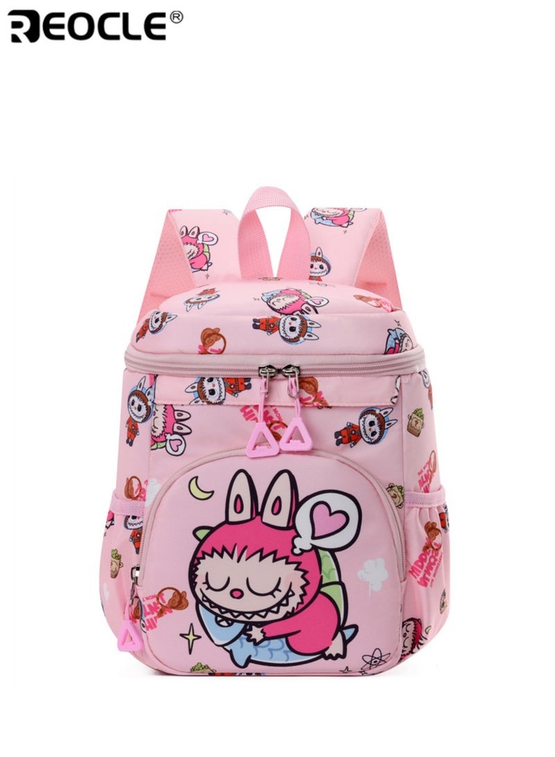 ريوكل حقيبة ظهر للأطفال بكامل طباعة شخصيات كرتونية حقيبة مدرسية يومية خفيفة وعملية حقيبة تخزين للمواصلات اليومية حقيبة ظهر مرحة للنزهات بتصميم مواضيعي - Image 5