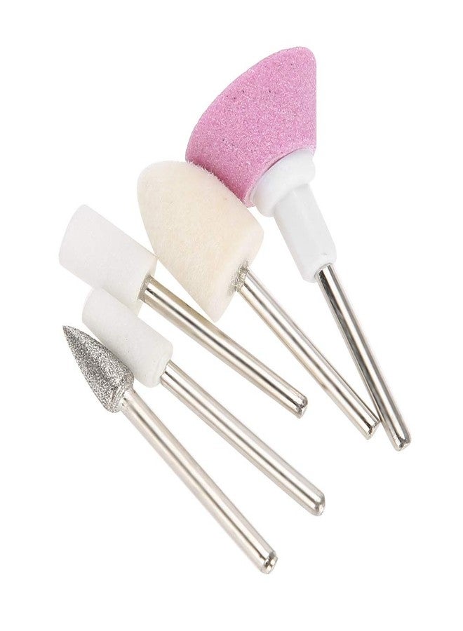 Zetiling 7 Piece Ceramic Nail Drill Bits Set with Grinding Wheel, Rotary Burr Accessories for Manicure and Pedicure Tools - Image 5
