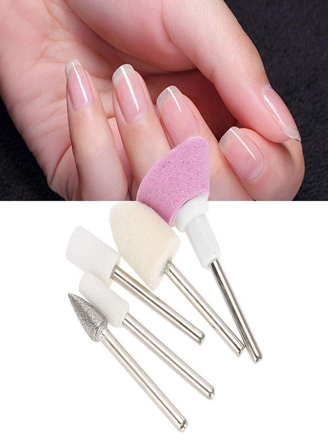 Zetiling 7 Piece Ceramic Nail Drill Bits Set with Grinding Wheel, Rotary Burr Accessories for Manicure and Pedicure Tools - Image 4