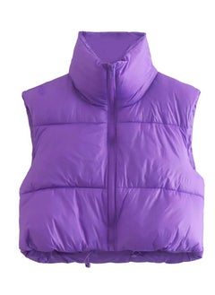 Loquat Spring And Autumn New Cotton West Zipper Collar Short Vest 