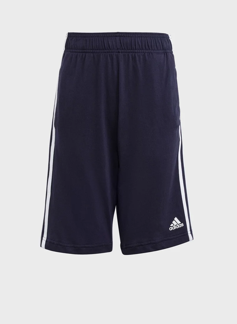 adidas 3 خطوط متماسكة السراويل