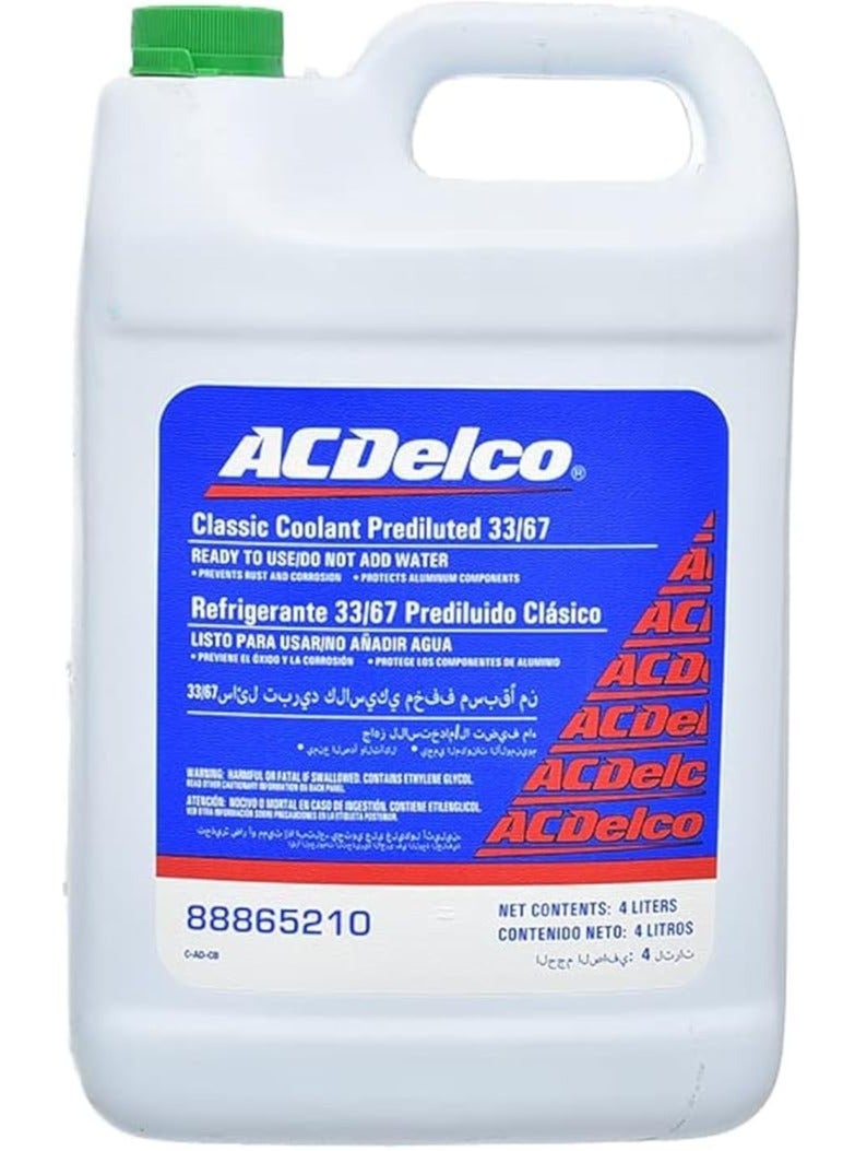 إيه سي ديلكو Acdelco 88865210 Premium Coolant Prediluted 4 Liter Suitable For All Car Types - Image 1