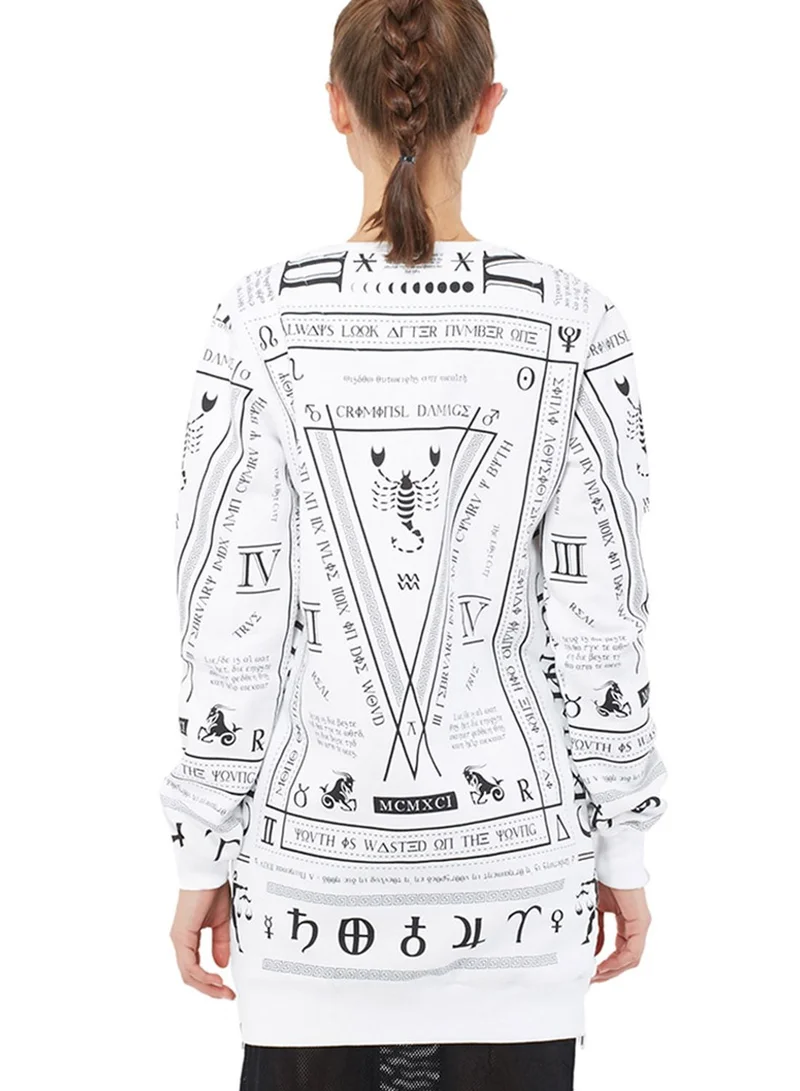 CRIMINAL DAMAGE Scorpian Long Line Sweater