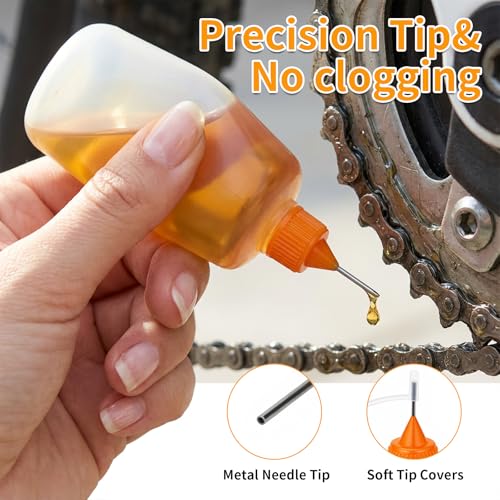 Goodma 30 Pcs Mixed Sized Precision Tip Applicator Bottles with Multicoloured Tips, Comes with 5 Pcs Mini Funnel for DIY Quilling Craft, Acrylic Painting, Small Gluing Projects, Oiler Bottle - Image 4