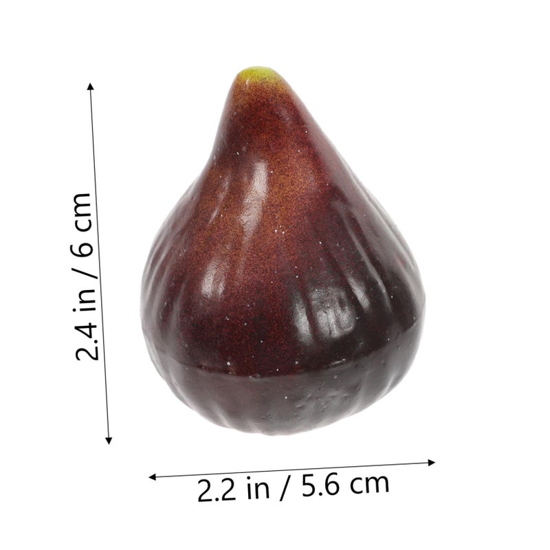 5pcs Lifelike Artificial Fig Fruits Lightweight Home Decoration For Photography Party Display - Image 3