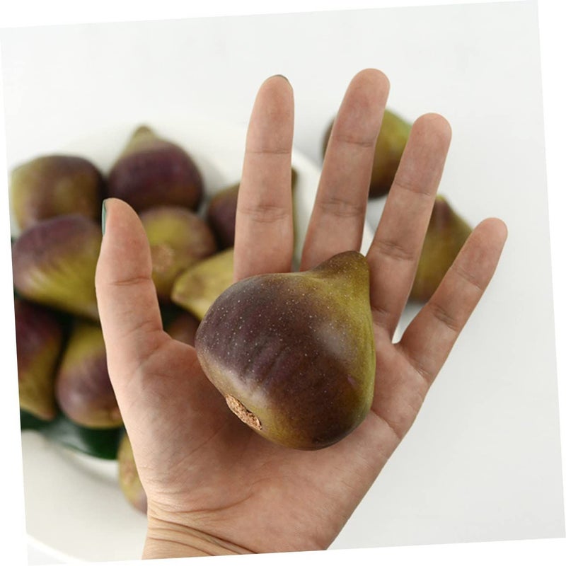 5pcs Lifelike Artificial Fig Fruits Lightweight Home Decoration For Photography Party Display - Image 5