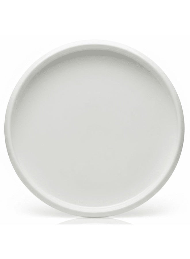 AKDC Luhpar white Solid Matt Ceramic Side Plate – 22.1 cm - Image 1