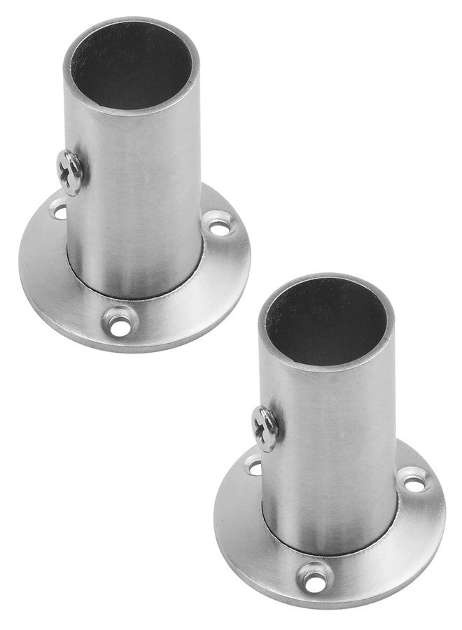 Antrader 4-Pack Stainless Steel Closet Rod Flange- 1 Inch Dia. Adjustable Socket Bracket Support Holder for Pipe - Image 5