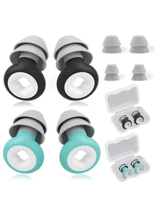 SYOSI 2 Pairs Earplugs for Noise, Hidden Noise Cancelling Earplugs for Hearing Protection, Quiet Earplugs, Reusable Silicone Earplugs for Sleeping, Concerts, Snoring, Travelling, Studying, Working - pzsku/ZBA4A17C5449B742E277DZ/45/_/1715844051/90ead1db-6967-46b1-b9fd-3c0b6c2c3897