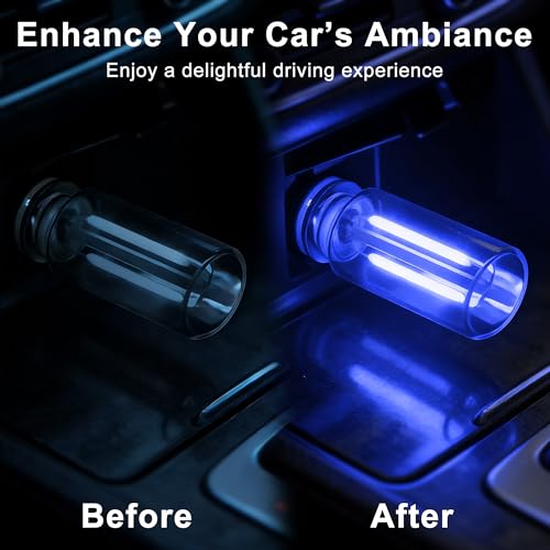 Ligrel Car USB Night Light Touch Dimmable - 1-Pack Retro LED Filament Lamp for Truck Interior, Bedroom & Camping | Glass Bottle Ambiance Lighting (Blue) - Image 3