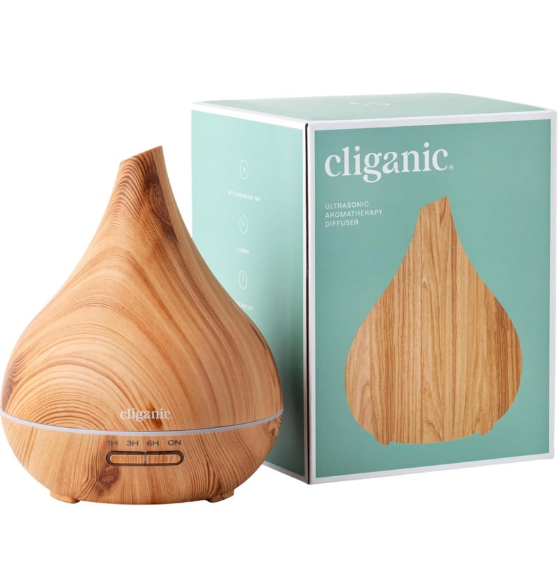 Cliganic Ultrasonic Aromatherapy Diffuser, 400ml Ultrasonic for Essential Oils Aromatherapy, Home & Office - Image 1