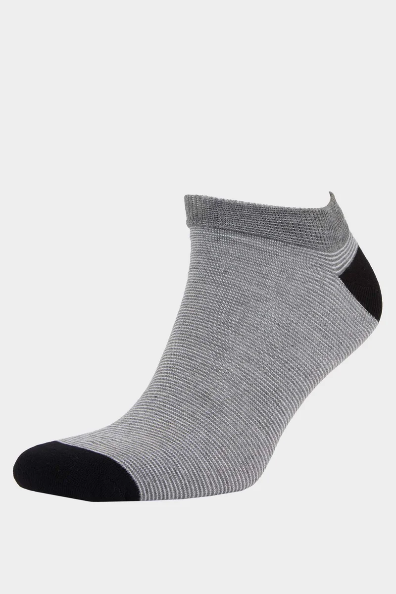 ديفاكتو Man Striped 5 Piece Bamboo Short Socks