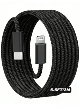 محول كيبل USB C إلى لايتنينج [مصدق عليه من ابل] متوافق - نوع سي لاجهزة ايفون 14 برو ماكس 13 12 11 X XS XR 8 بلس ايربودز يدعم توصيل الطاقة 2 متر - view 2