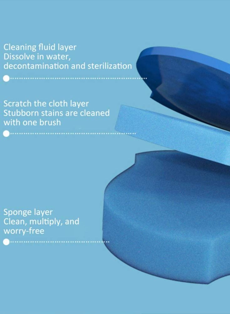 Disposable Toilet Wand Heads Brush, Hands-free Rotating Head with Cleaning Refills,Built In Cleaner Refills Brush(Only 8 Head) - Image 4