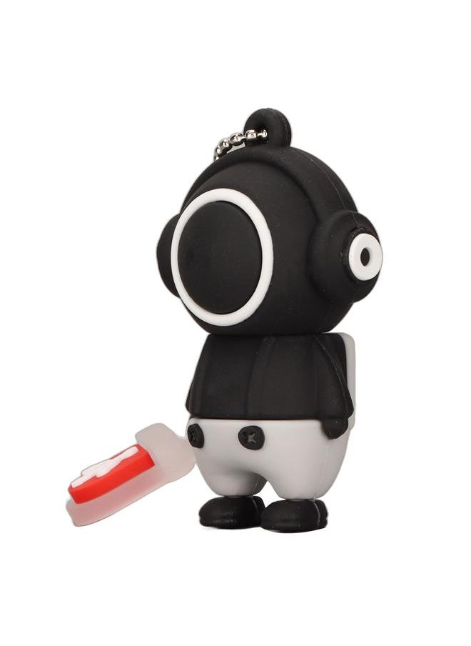 Thoraya PVC Music Man Cartoon USB Flash Drive Car High Speed USB Flash Drive Black 64G  - Image 3