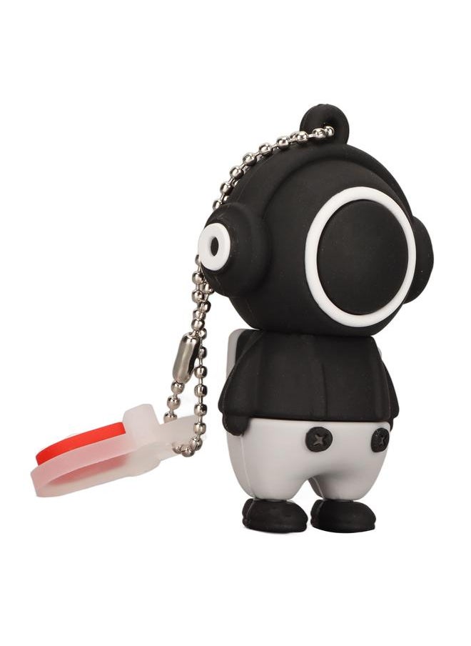 Thoraya PVC Music Man Cartoon USB Flash Drive Car High Speed USB Flash Drive Black 64G  - Image 2