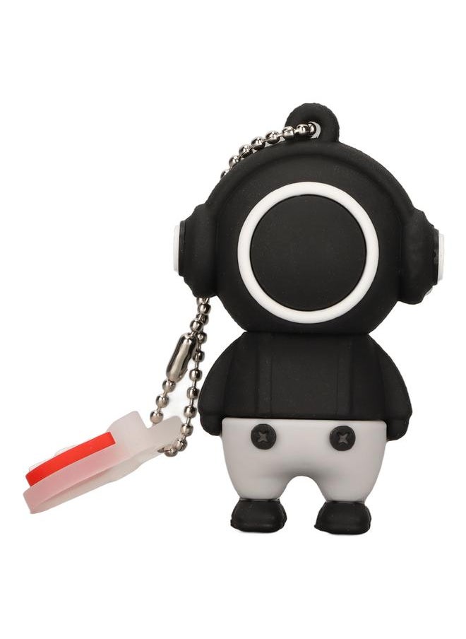 Thoraya PVC Music Man Cartoon USB Flash Drive Car High Speed USB Flash Drive Black 64G  - Image 1