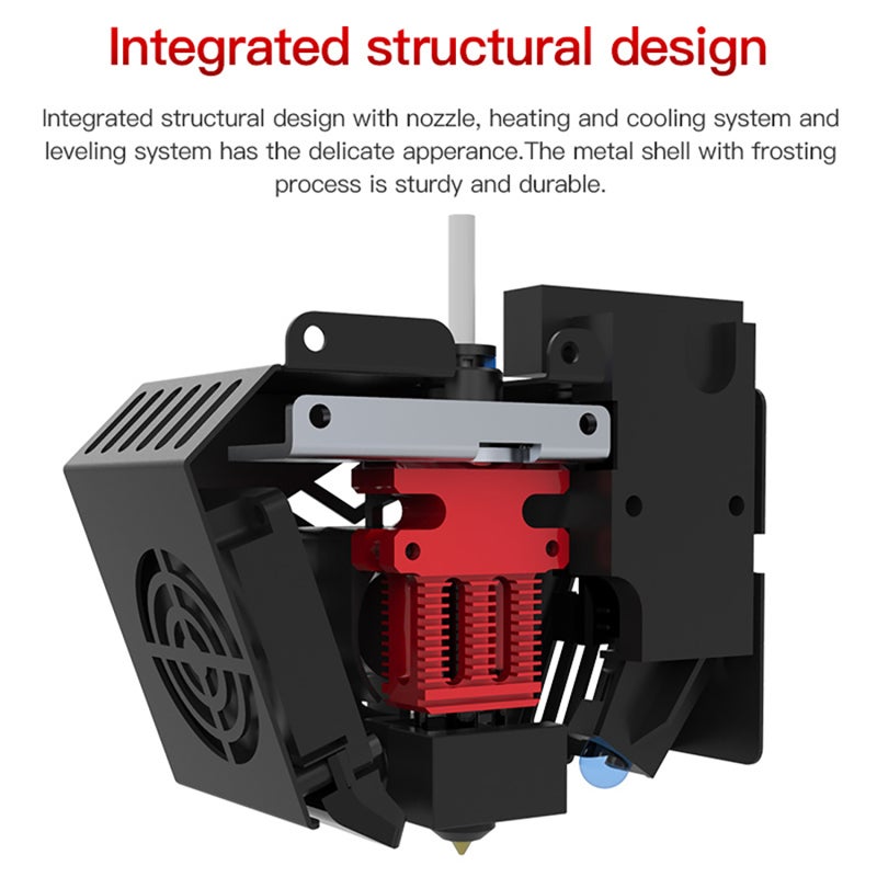 3D Printer Extruder Hotend Kit Pre-Assembled All Metal Design - High Temp Resistance Up To 260 ℃ Smooth Extrusion for Creality CR-6 SE 3D Printer - Image 5