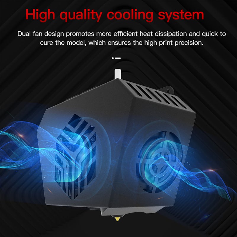 3D Printer Extruder Hotend Kit Pre-Assembled All Metal Design - High Temp Resistance Up To 260 ℃ Smooth Extrusion for Creality CR-6 SE 3D Printer - Image 4