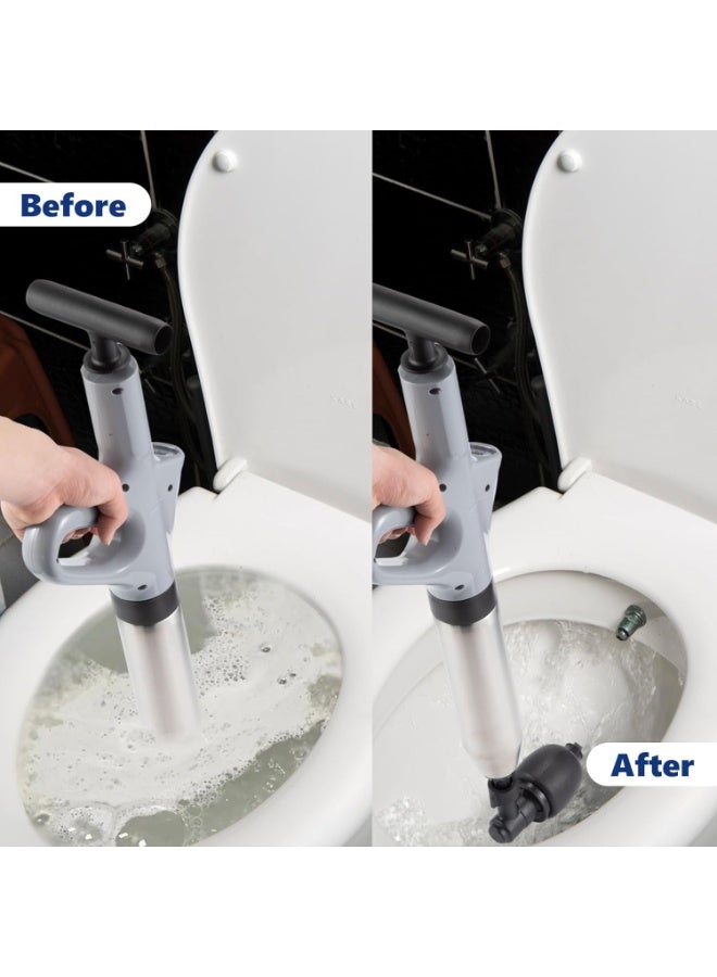Arabest Toilet Plunge Blaster, High Pressure Toilet Plunger, High-Pressure Air Drain Blaster Plunge Blaster Multi-drain Unclogger for Toilets, Bathroom Floor, Drain Sinks and Plumbing Clogs. - Image 3