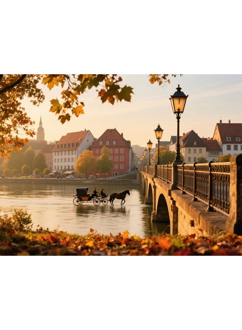 1000 Basel Scenery Puzzles - Creative Design Patterns, Rich and Colorful Art Experience, Suitable for Adults and Children - Image 1