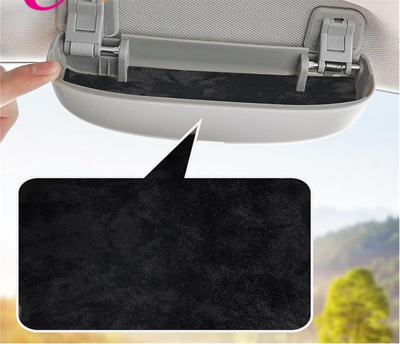 QASULER Car Sunglasses Holder Case - Image 4