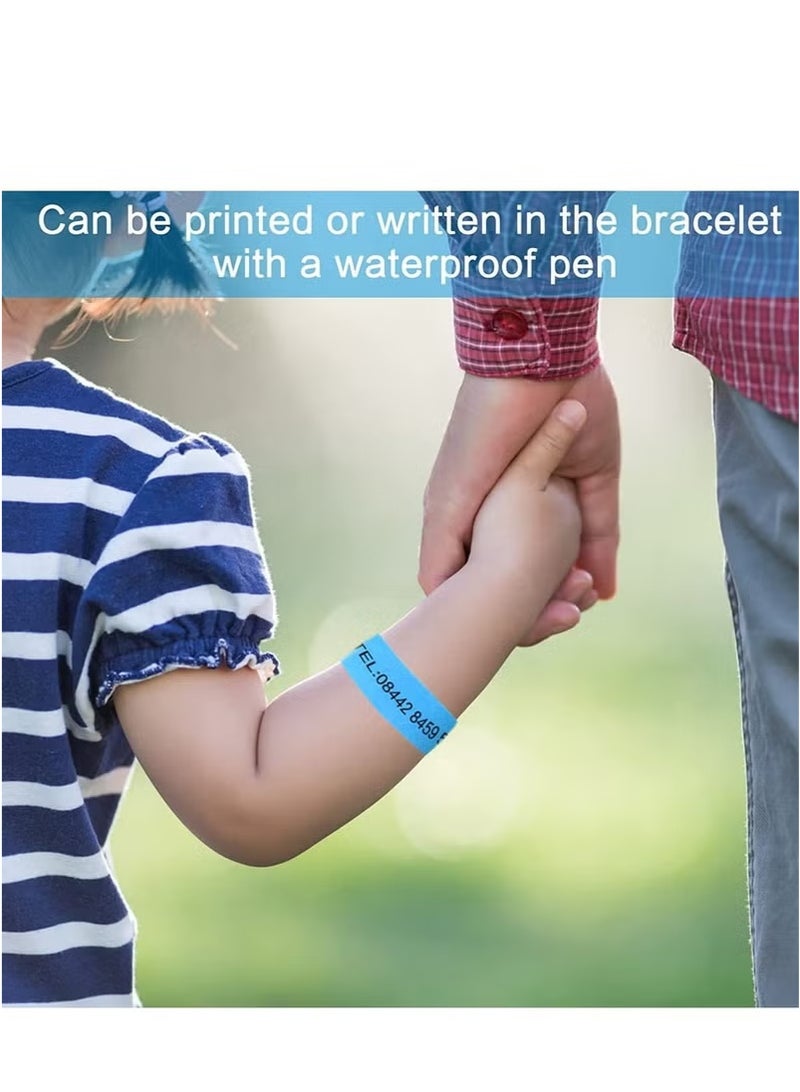 Wristbands For Events Colored Paper 100Pcs 25Cm Custom Entry Neon For Security Parties Festivals 5 Colors - Image 2