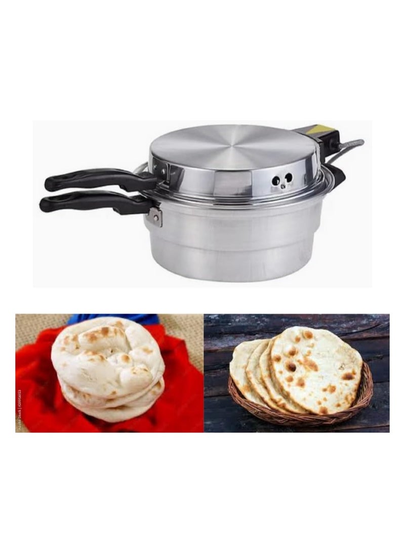 سونكس فرن كهربائي صغير من الألومنيوم-خبز ، بيتزا ، خمير ، وصانع خبز مسطح لبناني / ماكينة خبز خمير عربية ساخنة متعددة الأغراض " 28 سم - Image 4