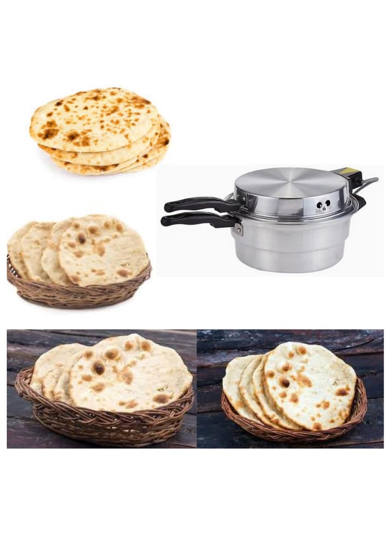 سونكس فرن كهربائي صغير من الألومنيوم-خبز ، بيتزا ، خمير ، وصانع خبز مسطح لبناني / ماكينة خبز خمير عربية ساخنة متعددة الأغراض " 28 سم - Image 5