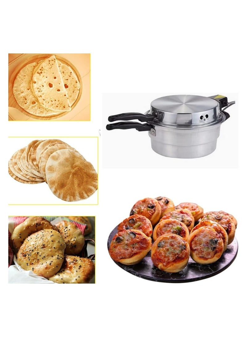 سونكس فرن كهربائي صغير من الألومنيوم-خبز ، بيتزا ، خمير ، وصانع خبز مسطح لبناني / ماكينة خبز خمير عربية ساخنة متعددة الأغراض " 28 سم - Image 3