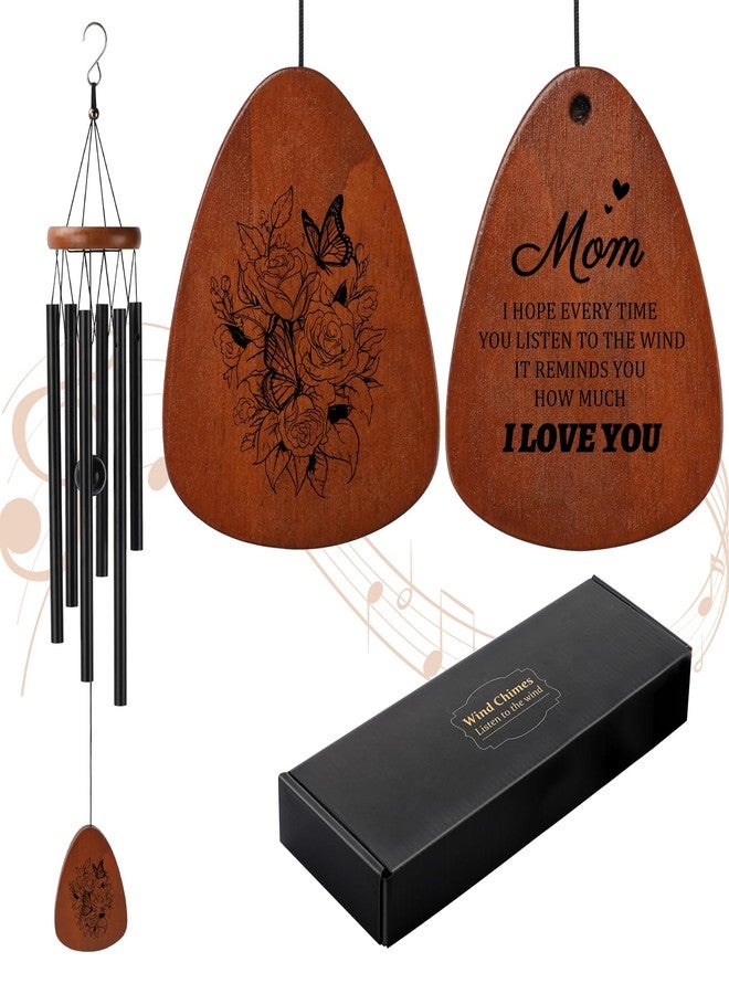 PRSTENLY Gifts for Mom from Daughter Son- Moms Wind Chimes Gifts from Kids for Birthday Valentines Day Mothers Day Christmas Best Mom Ever Gift - Image 1