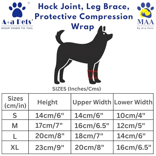 A+a Pets' MAA' Hock Joint Support Brace Compression Wrap for Dogs | for Arthritis, Injury, Sprain & Weak Front or Hind Legs (1 Pair, S) - Image 4