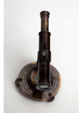 APAX APAX Premium Brass Nautical Alidade Telescope with Compass Survey Instruments Antique Maritime Navigation Tool Precision for Collectors and Adventurers  - Image 5