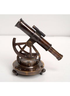 APAX APAX Premium Brass Nautical Alidade Telescope with Compass Survey Instruments Antique Maritime Navigation Tool Precision for Collectors and Adventurers  - Image 2