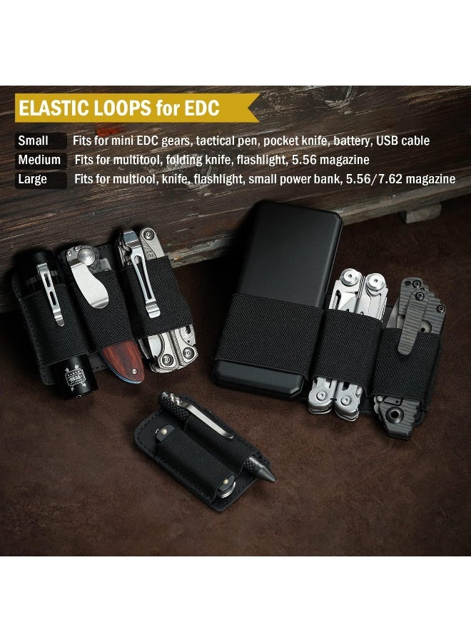 VIPERADE PL6 Tactical Modular Organizer, EDC Elastic Organizer Holder, EDC Insert Pouch Panel Hook Backed Accessories Holder, EDC Organizer Attachment for Backpack, Tactical Vest, EDC Bag - Image 2