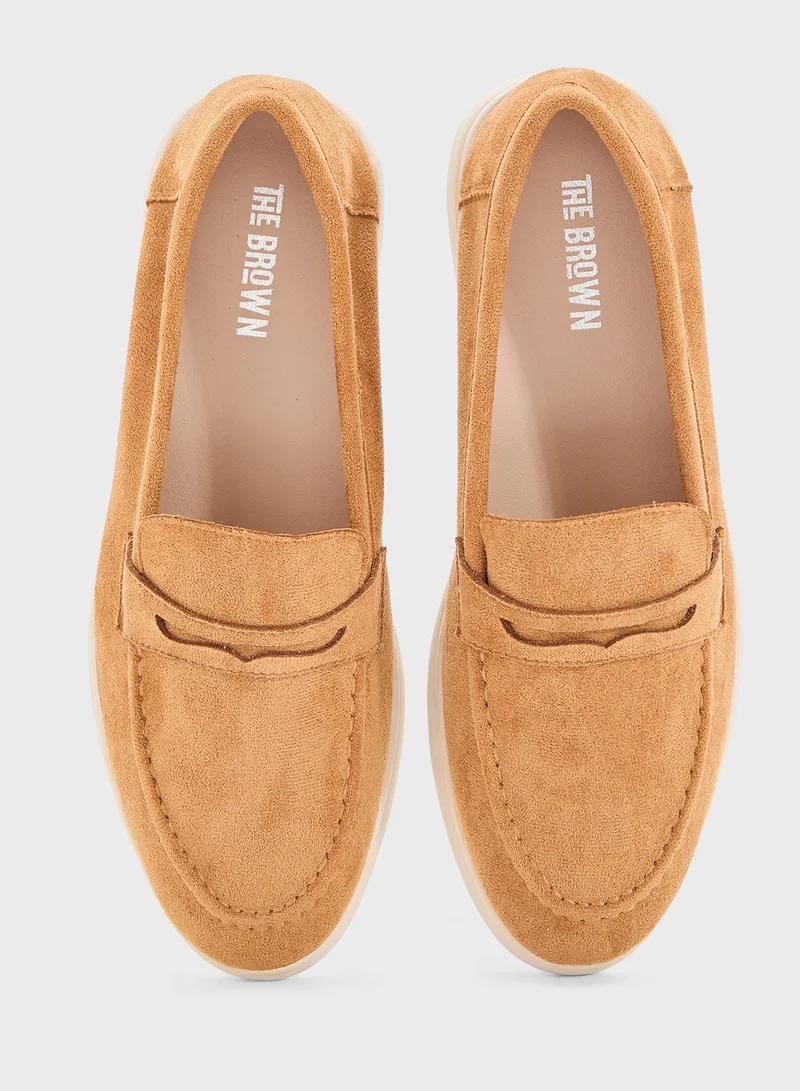THE BROWN Ladies Penny Loafer