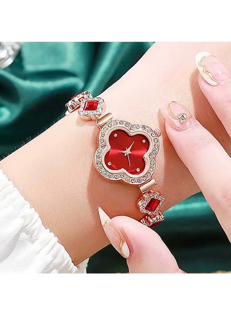 Haoyou 4 Pcs Women Wrist Watches Set,Unique Women Gift,Leisure Versatile Watch - Image 4