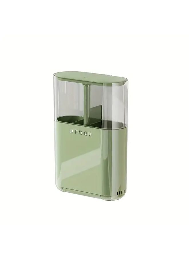 Medieval Green Wall Mounted Chopstick Holder Dustproof Ventilated One Touch - Image 5