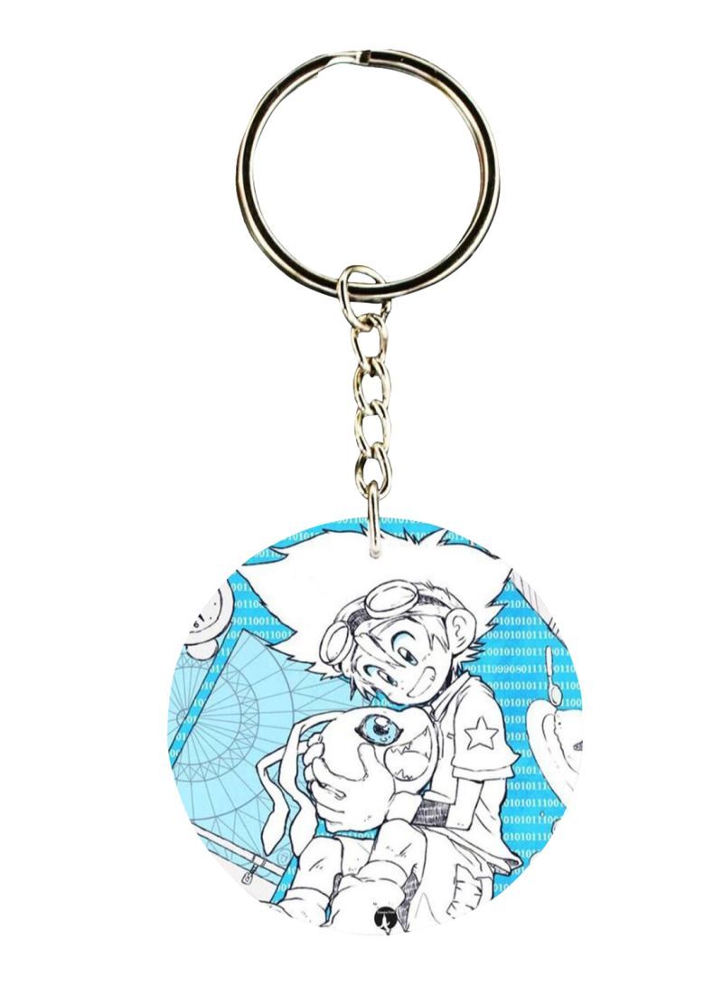 RKN Double Sided Digimon Printed Keychain
