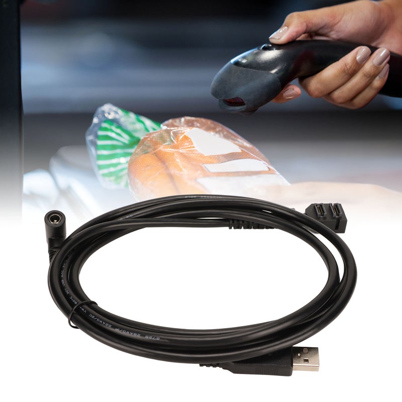 USB Cable for Verifone VX805 VX820 Dual 14pin IDC DC5521 Female Power Supply to USB 2.0 AM 480Mbps PVC Scan Extension Cable - Image 1