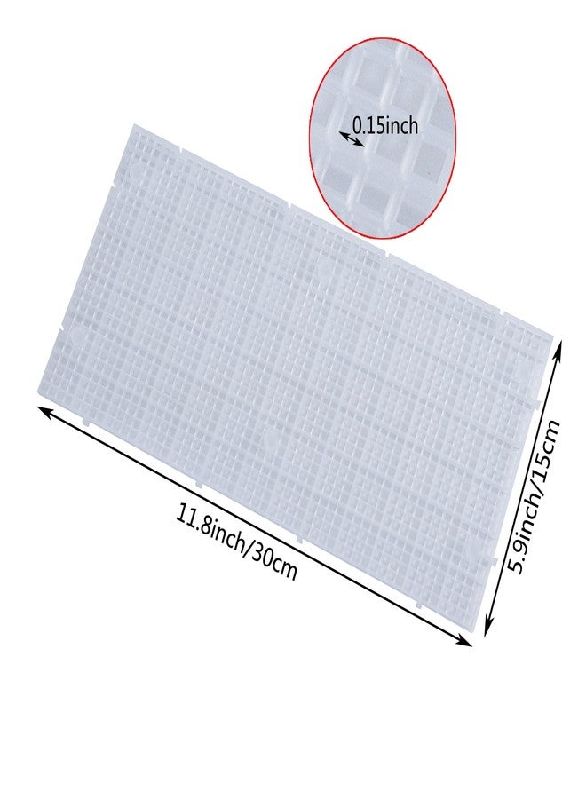 ALEGI Plastic Grid Divider Tray Egg Crate Louvre Aquarium Fish Tank Bottom Isolation with Bracket (4pcs) - Image 2